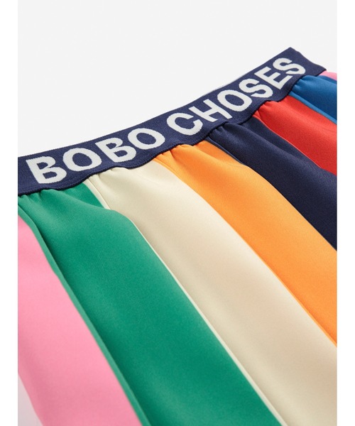 BOBO CHOSES プリーツスカート 110cm マルチカラー BOBO CHOSES（ボボショーズ） スカート Bobo Color block pleated
