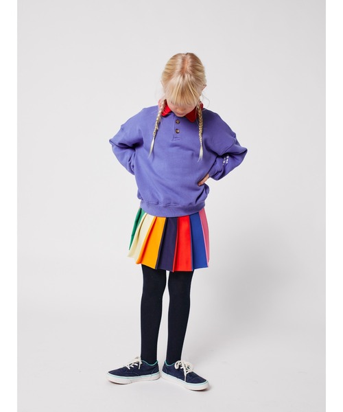 BOBO CHOSES プリーツスカート 110cm マルチカラー BOBO CHOSES（ボボショーズ） スカート Bobo Color block pleated
