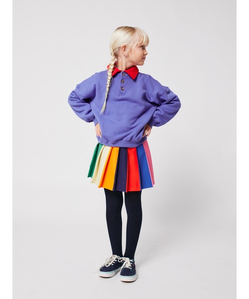 BOBO CHOSES プリーツスカート 110cm マルチカラー BOBO CHOSES（ボボショーズ） スカート Bobo Color block pleated