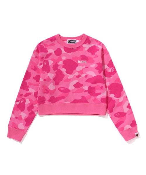 トレーナー スウェット COLOR CAMO CROPPED CREWNECK SWEATSHIRT レディースの画像