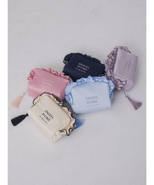 ♡女の人 雪 結晶 20cmフリルポーチ♡ SNIDEL HOME ポーチ フリルポーチ レディース : ZOZOTOWN Yahoo!店