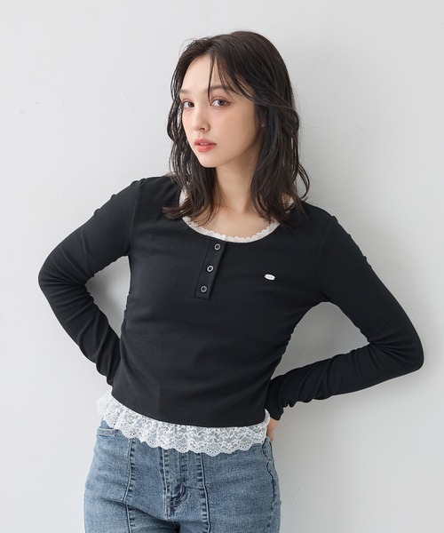 On グレー 長袖 トレーニングトップス レディース M YONEX（ヨネックス） ロングスリーブTシャツ 16721 010 グレー