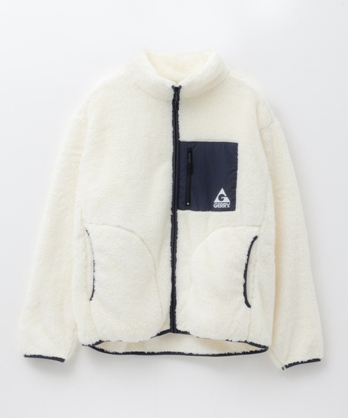 ホワイト ジップアップジャケット GERRY（ジェリー） ジップアップブルゾン X-LARGE ホワイト メンズ