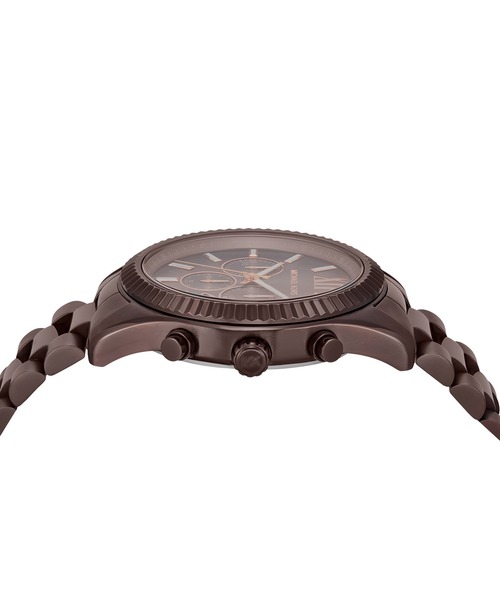MICHAEL KORS マイケルコース 腕時計 メリック  クロノグラフ/SS×レザー/ MK-8636   シルバーカラー×ダークブラウン メンズ / 240001185234 MICHAEL KORS（マイケルコース） 腕時計 腕時計 メンズ アナログ