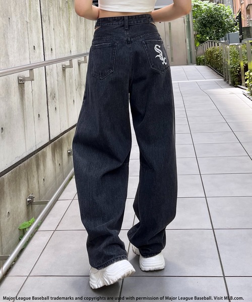 BACK TO THE FIELD ワイドパンツ ジーンズ デニム デニムパンツ 「MLB