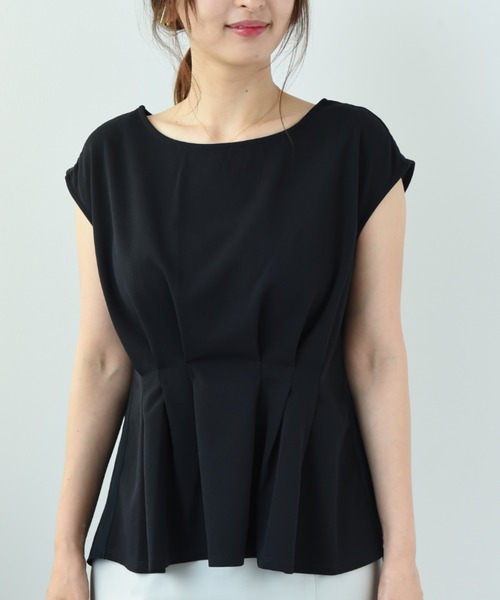 「INTERPLANET」 ノースリーブトップス FREE ライトグレー レディース_画像2