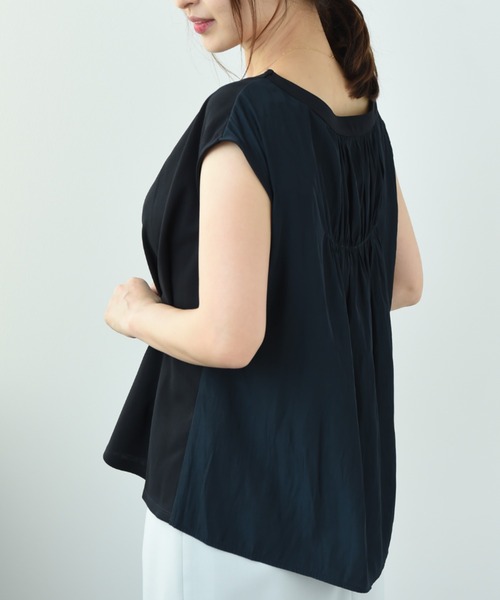 「INTERPLANET」 ノースリーブトップス FREE ライトグレー レディース_画像3