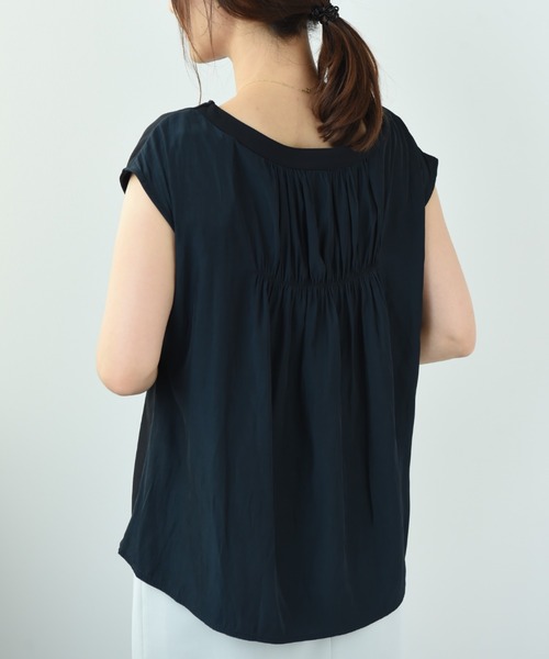 「INTERPLANET」 ノースリーブトップス FREE ライトグレー レディース_画像4