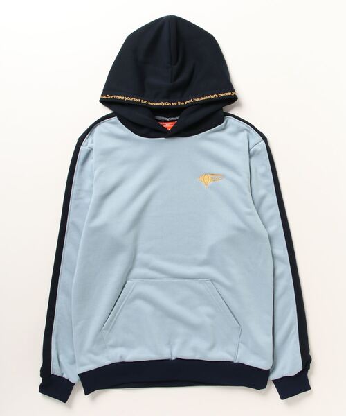 【美品】BEAMS GOLF プルオーバーパーカー　サイズXL サックスブルー 美品】BEAMS GOLF プルオーバーパーカー サイズXL サックスブルー