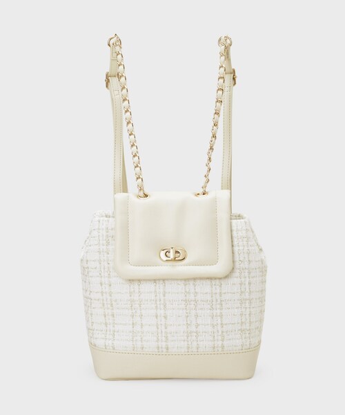 index（インデックス） デイバック リュック 「長さ調整可能」ツイード