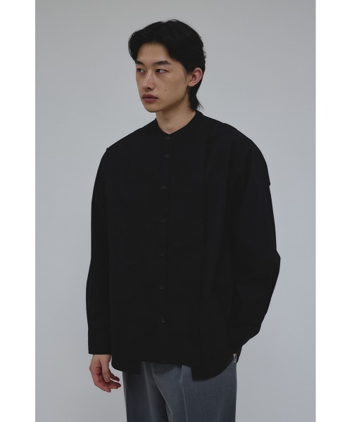 STYLEMIXER（スタイルミキサー） シャツ タックデザインノーカラー