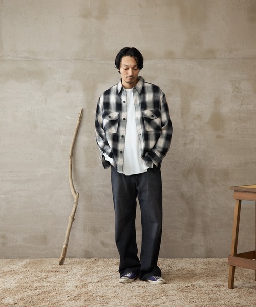 ovy daydream ネルシャツ アイボリーカラー ovy daydream ネルシャツ アイボリーカラー