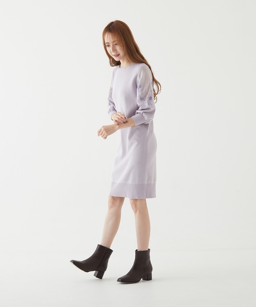 「BE RADIANCE」 ニットワンピース FREE ピンク レディース_画像3