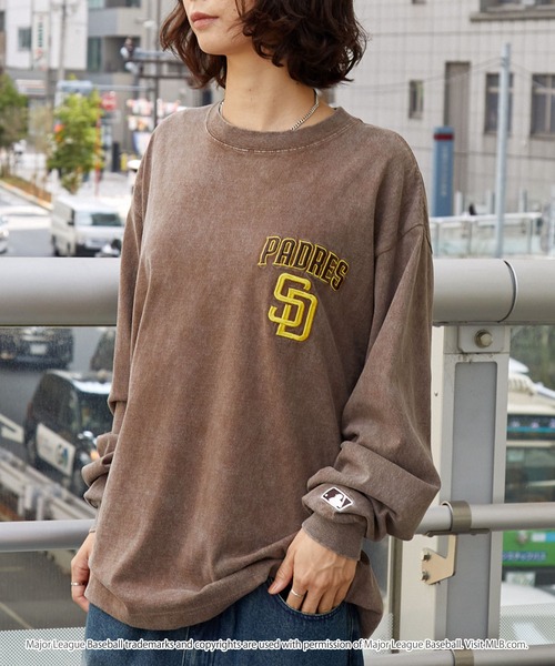 MLB tシャツ MLB/メジャーリーグベースボール 別注 ワッペン刺繍