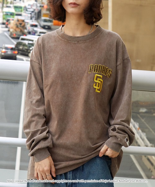 MLB tシャツ MLB/メジャーリーグベースボール 別注 ワッペン刺繍