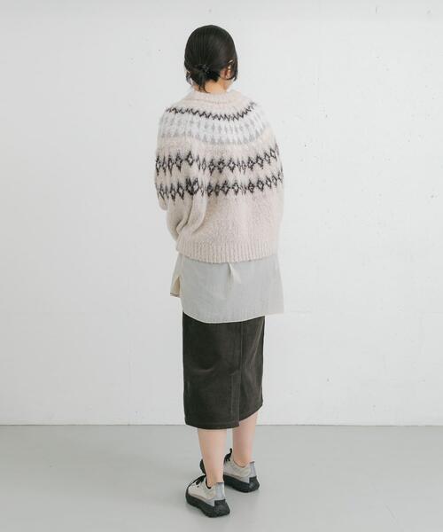 EKAL（エカル） ニット セーター ノルディックニットプルオーバー