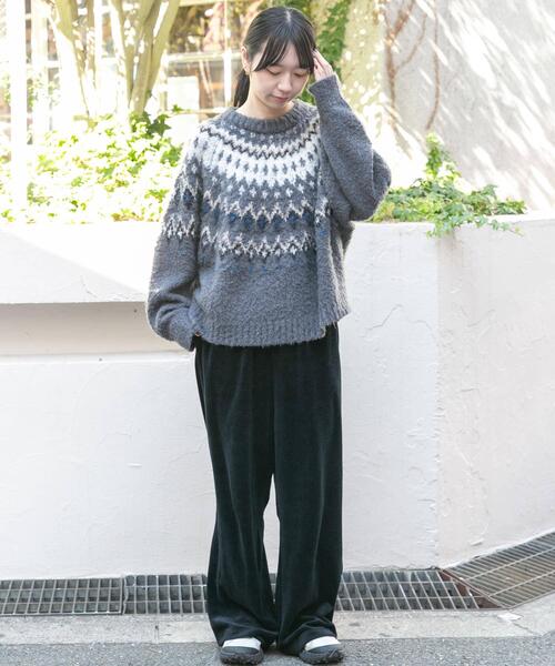 EKAL（エカル） ニット セーター ノルディックニットプルオーバー