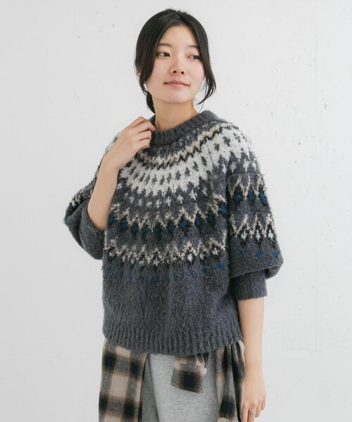 新品タグ付き　EKAL ノルディックニットプルオーバー　アーバンリサーチ EKAL（エカル） ニット セーター ノルディックニットプルオーバー