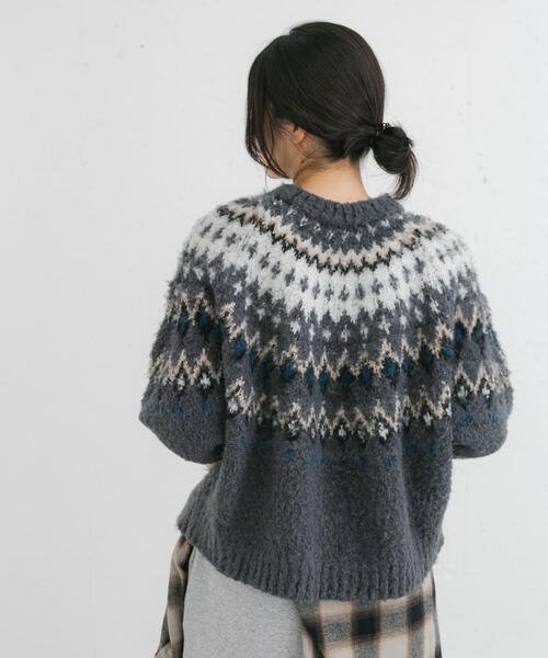 EKAL（エカル） ニット セーター ノルディックニットプルオーバー