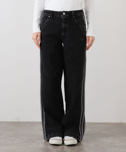 【完売サイズ】adidas ジップ デニムパンツ 30inch 黒 新品未使用 adidas（アディダス） ジーンズ デニム デニムパンツ DENIM 3S PANT