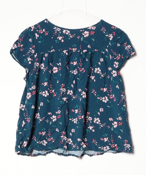 Hollister 「Hollister」 花柄ノースリーブブラウス X-SMALL ネイビー 