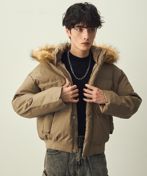 Shoowtime（ショウタイム） ダウンジャケット ダウン Eco Fur Hooded