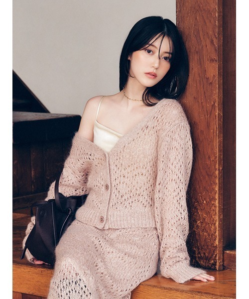 FRAY I.D（フレイ・アイディー） カーディガン モヘアミックス