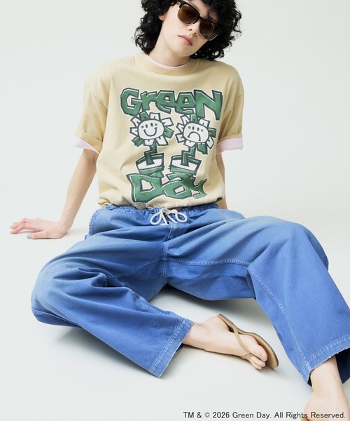 ワイドパンツ パンツ 「ATELLIER WELLS BY JOHNBULL」フレンチワークイージーパンツ メンズ レディースの画像