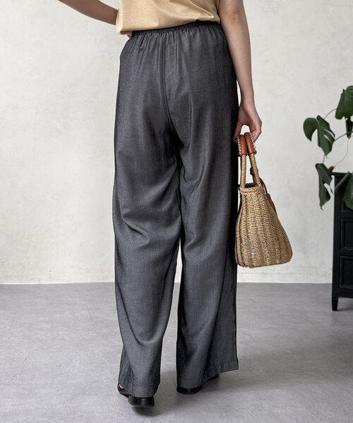 「Chez toi」 イージーパンツ FREE ブルー レディース_画像5