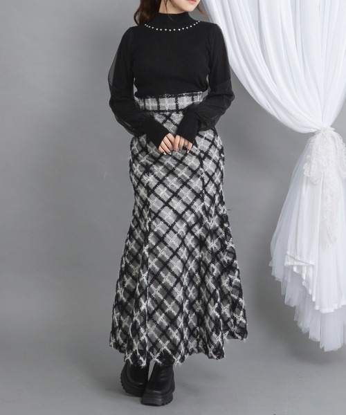DearMyLoveRose（ディアマイラブローズ） スカート ラメツイード