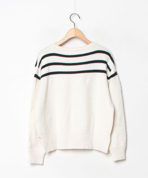 「Le Mont Saint Michel」 フリル長袖ニット S ホワイト レディース_画像2