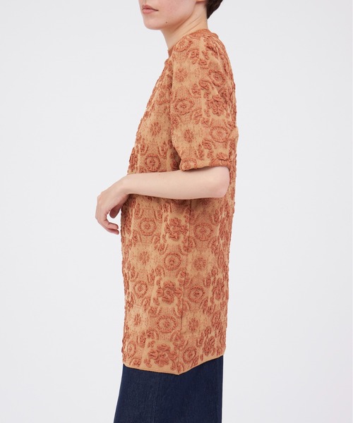 「TAN」 半袖ワンピース FREE ライトブラウン レディース_画像3