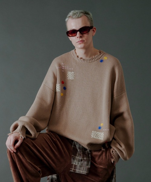 ニット/セーター Bibiy B. TURTLE KNIT 美品 Bibiy. ビビィ B. CLUB KNIT ニットセーター B51-KN077NVM M
