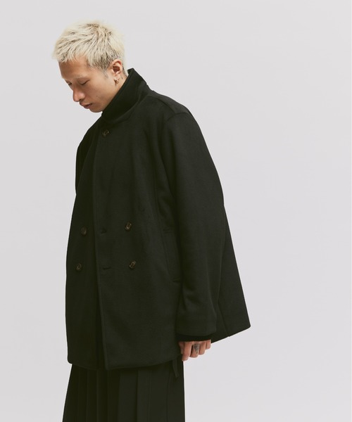 「FEKETE」 ピーコート LARGE ブラック メンズ_画像9