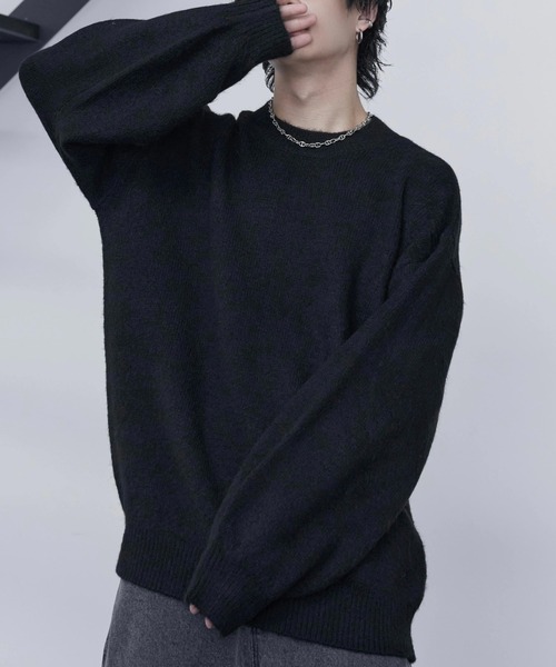 ADAMASTE 長袖ニット LARGE ブルー メンズ : ZOZOTOWN Yahoo!店 - 通販