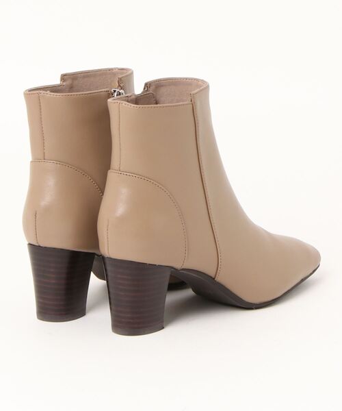 「neue diffusion」 ショートブーツ 23.5cm ダークベージュ レディース_画像4