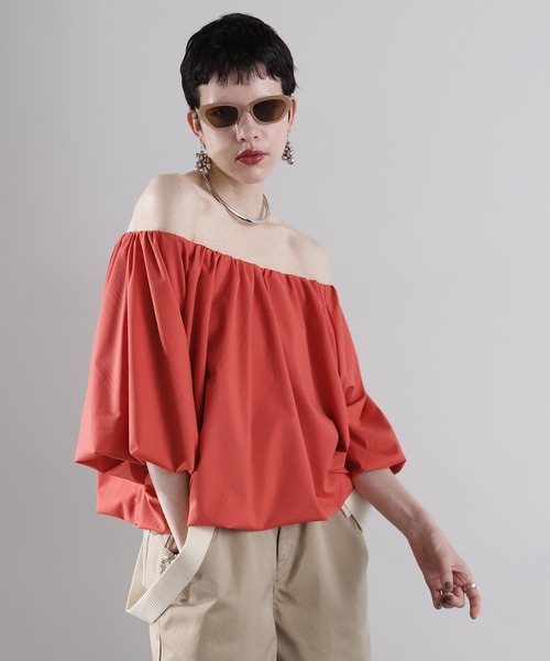 「ROSE BUD」 7分袖ブラウス ONE SIZE ネイビー レディース_画像6