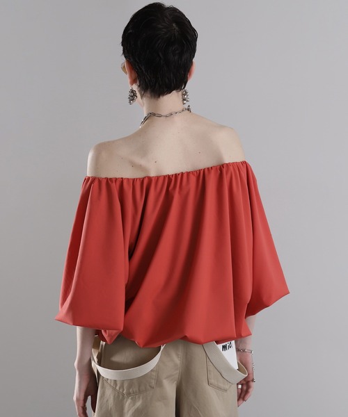 「ROSE BUD」 7分袖ブラウス ONE SIZE ネイビー レディース_画像8