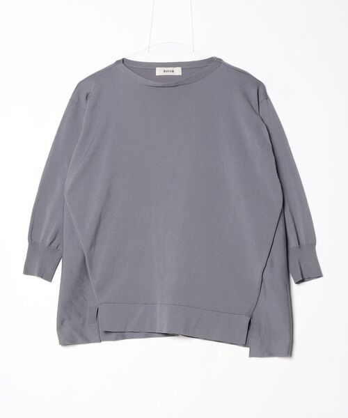 ZUCCa（ズッカ） 7分袖ニット M size グレー レディース : ZOZOTOWN