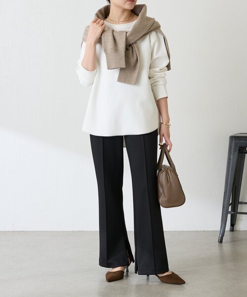 「COLLAGE GALLARDAGALANTE」 長袖カットソー FREE オフホワイト レディース_画像2