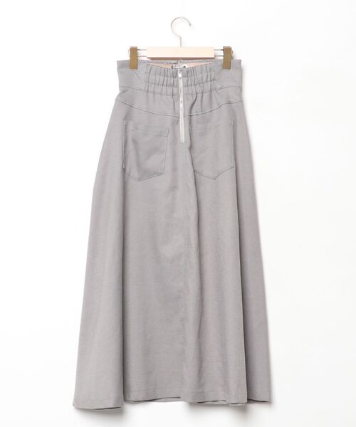 「TEVALT」 フレアスカート 38 グレー レディース_画像2
