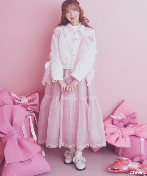 Disney（ディズニー） デニムジャケット FREE ライトピンク レディース