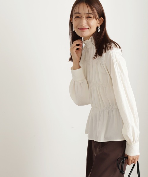 「N.(N. Natural Beauty Basic)」 長袖ブラウス MEDIUM オフホワイト レディース_画像8