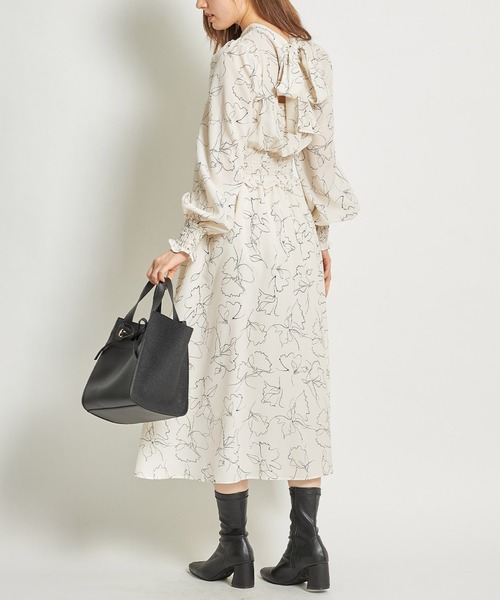 「tocco closet」 長袖ワンピース M グレー系その他 レディース_画像3