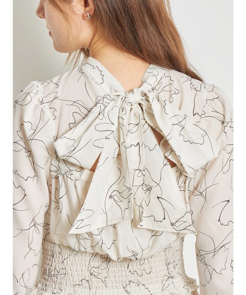 「tocco closet」 長袖ワンピース M グレー系その他 レディース_画像9