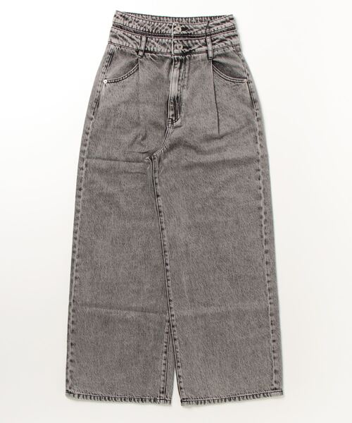 「THE YOn」 デニムパンツ MEDIUM グレー レディース_画像2