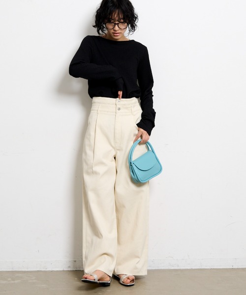 「THE YOn」 デニムパンツ MEDIUM グレー レディース_画像6