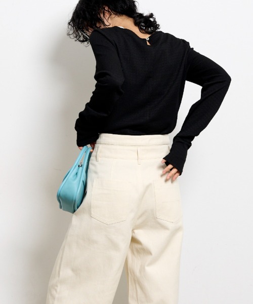 「THE YOn」 デニムパンツ MEDIUM グレー レディース_画像8