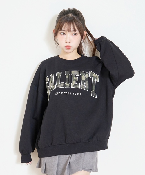 LOVETOXIC トレーナー 「LTXC」「裏起毛」柄ロゴアップリケプル