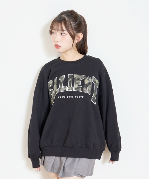 LOVETOXIC トレーナー 「LTXC」「裏起毛」柄ロゴアップリケプル